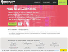 Tablet Screenshot of harmony-hosting.com
